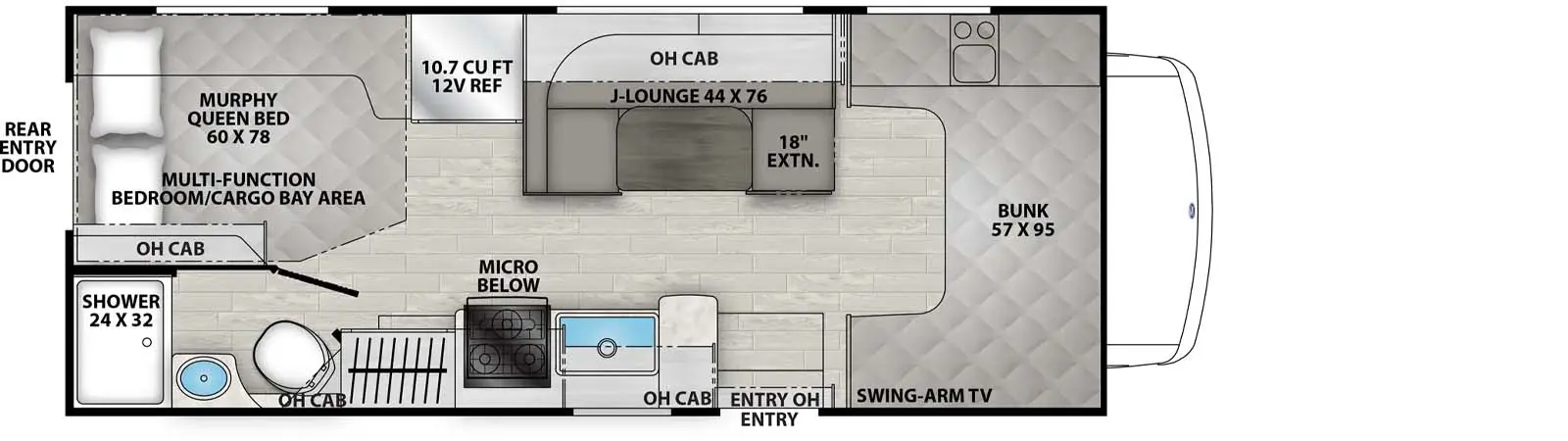 22XG - Ford 350 Floorplan Image